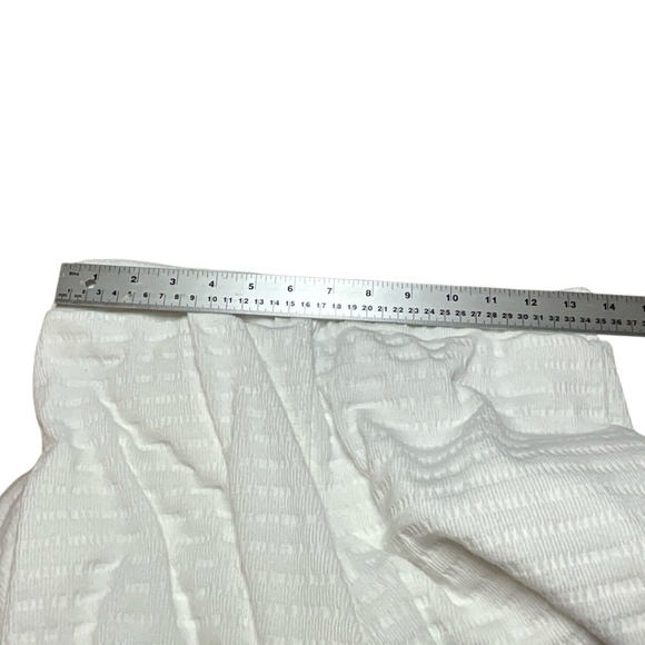 LULUS Blissful Beginnings White Poly Spandex Fully Lined Wide Leg Pants US Sz M - Picture 5 of 10